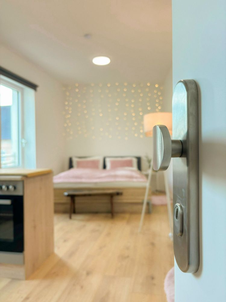 Blick ins Schlafzimmer Apartment Zwei